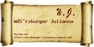 Würzburger Julianna névjegykártya